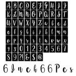 Letter Stencils 6 Inch Interlocking Kit Reusable Boutique Calligraphy.... Fixed Price $29.02.