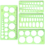 Geometric Drawings Templates, 4 Pcs Circle Shape Stencils Measuring Geometry .... Fixed Price $13.23.