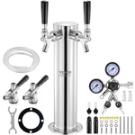 Vevor Kegerator Tower Kit Double Taps Beer Conversion & Self-closing Spring. Fixed Price $145.99.
