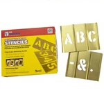 Ch Hanson 10034 Stencil Set-letter 4" Brass 33PCS.. Fixed Price $109.26.