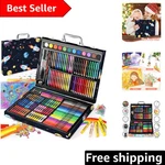 183-PIECE Kit In Beautiful Wooden Case: Perfect Starter Set For All Artists. Fixed Price $45.99.
