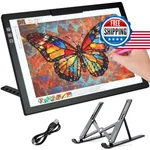 Bylitodt Cordless A4 Light Pad, Diamond Art Board With Stand, Tracing Box. Fixed Price $51.27.