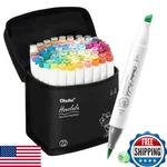 Ohuhu 72 Color Alcohol Markers Set, Dual Tip Brush & Chisel, Refillable Art. Fixed Price $98.69.
