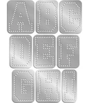 Rhinestone Genie Magnetic Template(s) - Font Sports Block 3". Fixed Price $44.95.