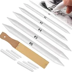 Norocme 12 Blending Stumps And Tortillions Paper Art 13 Pcs, Grey. Fixed Price $7.70.
