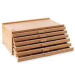 7 Elements 6 Drawer Wooden Artist Storage Supply Box For Pastels, Pencils,. Fixed Price $57.91.