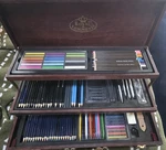 Royal & Langnickel Premier Sketching And Drawing Deluxe Art Set, 134-PIECE, Eob. Fixed Price $100.00.
