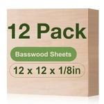 Rowood Basswood 1/8" X 12", 12-PACK. Fixed Price $35.66.