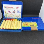 2 Tin Of 8 Stockmar Non-toxic Beeswax Crayons Waldorf Colors. Fixed Price $29.99.