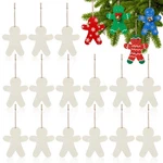 Healifty Wooden Gingerbread Man Ornaments Cutouts For Crafts 20 Pcs Unfinished. Fixed Price $7.37.