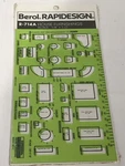 Berol Rapidesign Template House Furnishings 1/8" Scale R-714A. Fixed Price $16.49.