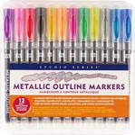 Peter Pauper Press Metallic Outline Markers - Brand New!. Fixed Price $15.99.