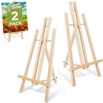 Conda 2 Pack Inch Wooden Tabletop Easel Stand, A-frame Art 17IN,. Fixed Price $36.26.