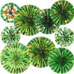 9 Pcs St. Patrick's Day Hanging Paper Fans Decorations Saint Patrick.... Fixed Price $11.37.