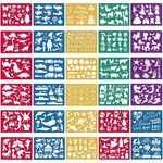 30 Pieces Drawing Stencils Set For Kids, Plastic Painting Tem.... Fixed Price $20.86.