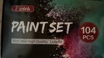 Esrich Professional Set, 104 Pcs W/painting Brushes,acrylic. Fixed Price $55.00.