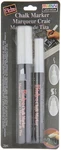 Uchida Bistro Chalk Marker Set 2/PKG-WHITE Fine & Chisel Tip 4832-2A. Fixed Price $14.57.