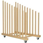 Art Storage Rack With Caster Wheels, 9 Section Wooden Canvas For .... Fixed Price $135.40.