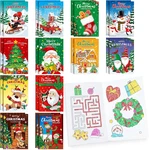 Benlouis 24 Pcs Christmas Mini Coloring Books Kids Xmas Party Favors Small Activ. Fixed Price $24.30.