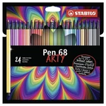 Stabilo Stylo 68 Artistique Premium Fibre-tip Paquet De 24 Couleurs Assorties. Fixed Price $69.06.