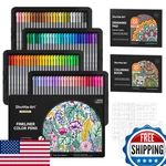 Shuttle Art 100 Fineliner Colored Pens 0.38MM Point W/ Stencils & Books. Fixed Price $56.00.