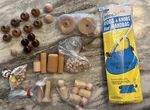 Wooden Balls, Discs, Caps, Dowels, And Pegs For Crafts Unfinished. Fixed Price $10.27.