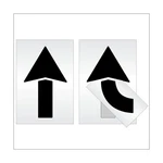 Pavement Stencils - 60 Inch Straight & Turn Combo Arrow Kit (2 Piece) 6.... Fixed Price $168.76.
