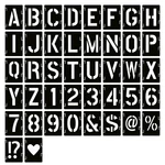 Yeajon Inch Letter Symbol Numbers Craft Stencils, 42 Pcs Reusable .... Fixed Price $13.90.