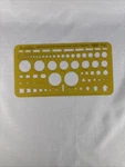 Pickett Identification Enclosures And Circles Drawing Stencil #1002PM. Fixed Price $7.00.