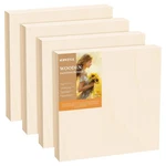 Hansilk Wood Art Boards - 8X8 Canvas Panels Kit For Acrylic Pouring, Oil &. Fixed Price $33.32.