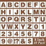 8 Inch Alphabet Letter Stencils - 40 Pack Number Templates Wit.... Fixed Price $27.69.