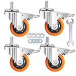 Stem Casters Heavy Duty Swivel Threaded Wheels With American Size 1/. Fixed Price $27.86.
