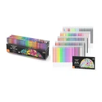 Shuttle Art 120 Gel Pens Set + Refills, Unique Colors For Adult Coloring Boo. Fixed Price $54.87.