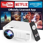 Netflix Licensed Mini Projector, 1080P Hd, 5G Wifi, Bluetooth, Portable. Fixed Price $100.99.