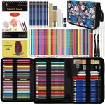 Daerthotk 100 Art Supplies Drawing Kit Pro Set Has 3-COLOR Sk. Fixed Price $46.57.