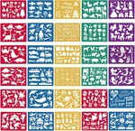 30 Pieces Drawing Stencils Set For Kids, Plastic Painting Templa. Fixed Price $18.25.