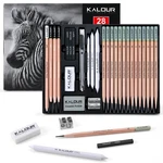 Kalour 28 Pro Sketching Drawing Pencils Set Graphite (14BR. Fixed Price $15.52.