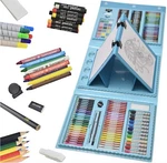 185 Pieces Double Sided Trifold Easel Art Set Drawing Box With Oil Pastels... Fixed Price $26.99.