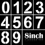 8 Inch Large Number Kit 0-9 Address Set Reusable Plastic. Fixed Price $11.07.