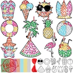 Winnerwhy Tropical Window Art Gem Suncatcher Kit, 36PC Kids Crafts. Fixed Price $34.99.