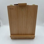 Kuyal Wooden Art Box Easel Set With Acrylic Paints Brushes Palette. Fixed Price $59.99.