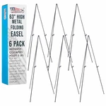 U.s. Art Supply 63 High Metal Folding Display Easel Pack - Adjustable Height. Fixed Price $104.58.