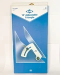 Alvin 120C Tru-angle, Adjustable Triangle W/inking Edge Aluminum New Inches. Fixed Price $24.99.
