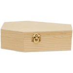Wooden Coffin Box 9 Inch Unfinished, Halloween Decor, Pet Casket Woodpeckers. Fixed Price $25.95.