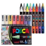 Uni Paint Marker PC-5M Medium Bullet Standard Colors Set Of 16. Fixed Price $67.66.