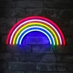 Isaac Jacobs 15 X 7.5 Inch Led Neon Multi-colored Rainbow Wall Sign. Fixed Price $22.99.
