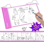 Image Light-up Tracing Pad Pink Coloring Drawing Art Gift Toy Girls Boys 6+. Fixed Price $28.99.