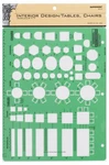 Rapidesign Interior Template For Table/chairs, Each (R717). Fixed Price $42.60.
