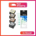 Tim Holtz Distress Oxide Ink Pads And Pixiss Foam Blending Brush Tools - 1"X1". Fixed Price $26.71.