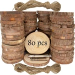 Unfinished Natural Wooden Slices 80 Pcs 3.2-4 Inch Circles For Crafts Di.... Fixed Price $66.23.